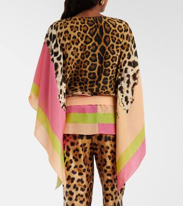 Printed silk top | Roberto Cavalli