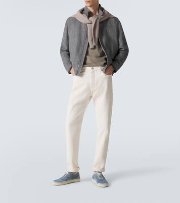 Sneakers in suede | Brunello Cucinelli