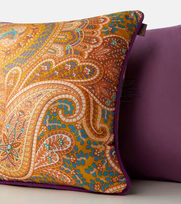 Paisley floral cotton cushion  | Etro