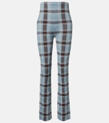 Checked wool-blend slim pants | Acne Studios