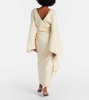 Draped crêpe midi dress | Khaite