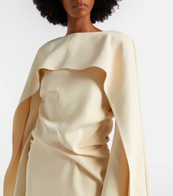 Draped crêpe midi dress | Khaite