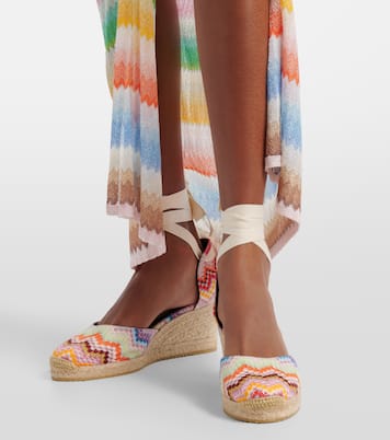 Espadrillas Eva 60 con lamé e zeppa | Missoni