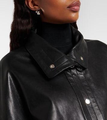 Veste en cuir Park | Nour Hammour