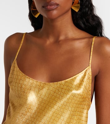 Snake-print silk gown | Roberto Cavalli