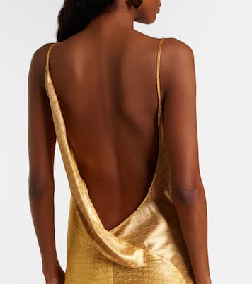 Snake-print silk gown | Roberto Cavalli