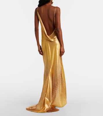 Snake-print silk gown | Roberto Cavalli