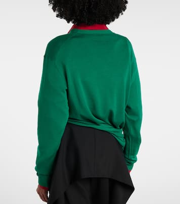 Pull Double L brodé en laine | Loewe