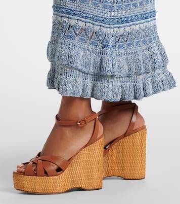 Wedge-Sandalen Copacabana aus Leder | Aquazzura