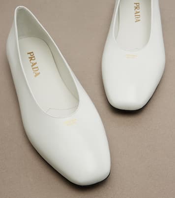 Ballerinas aus Leder | Prada