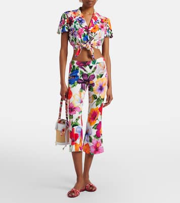 Floral crop top | Dolce&Gabbana