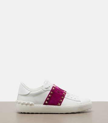 Rockstud Untitled leather sneakers | Valentino Garavani