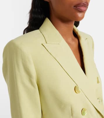 Miller double-breasted linen-blend twill blazer | Veronica Beard