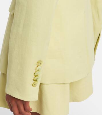 Miller double-breasted linen-blend twill blazer | Veronica Beard