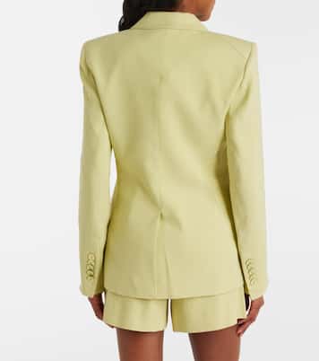 Miller double-breasted linen-blend twill blazer | Veronica Beard