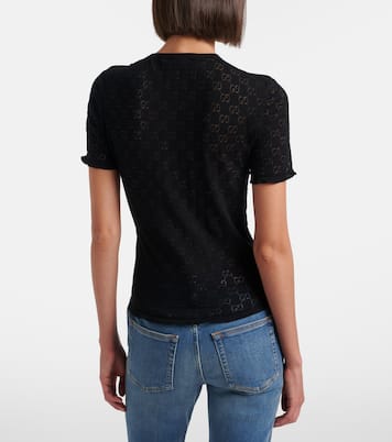GG cotton-blend devoré T-shirt | Gucci