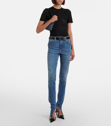 GG cotton-blend devoré T-shirt | Gucci