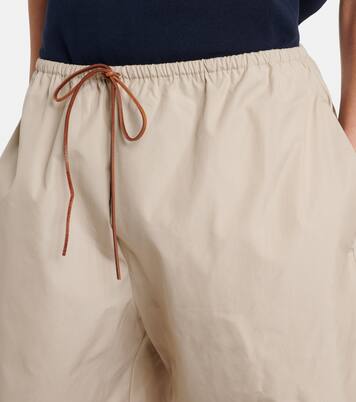 Cotton-blend Bermuda shorts | Miu Miu