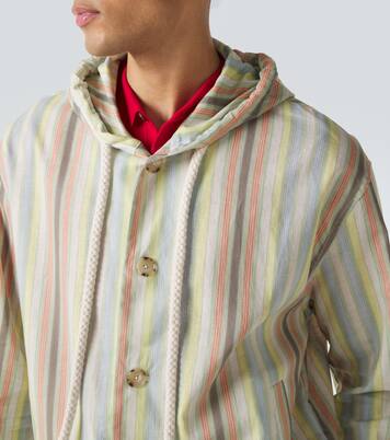 Veste à capuche en chanvre et coton  | Commas