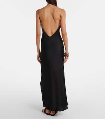 Robe longue Nevana en satin | Isabel Marant