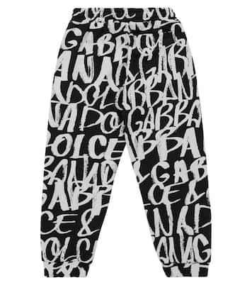 Printed cotton sweatpants | Dolce&Gabbana Kids