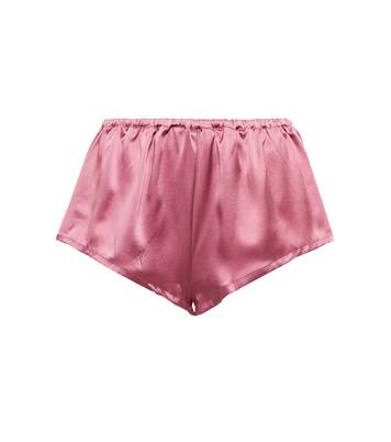 Venice silk satin pajama shorts | Asceno