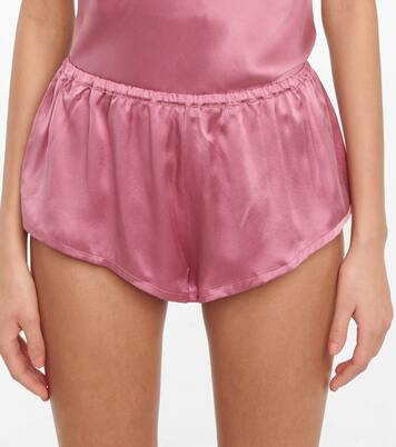 Venice silk satin pajama shorts | Asceno