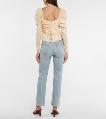 Bluse Mirelle aus Satin | Ulla Johnson