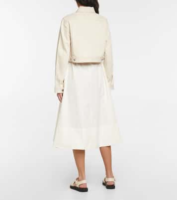 Vera cropped denim jacket | Deveaux New York