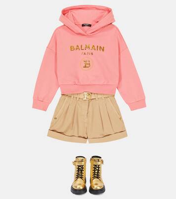 Sweat-shirt en coton à logo | Balmain Kids