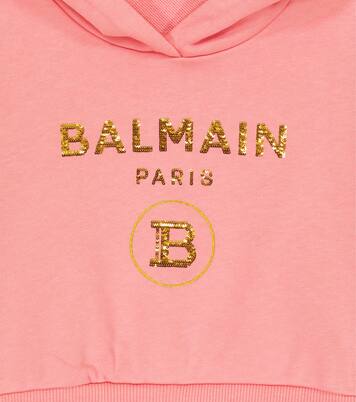 Sweat-shirt en coton à logo | Balmain Kids