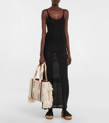 Wool, cashmere and silk maxi skirt | Chloé