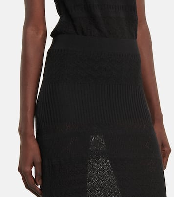 Wool, cashmere and silk maxi skirt | Chloé