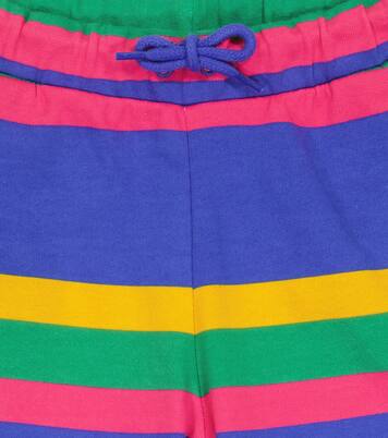 Striped cotton sweatpants | Mini Rodini