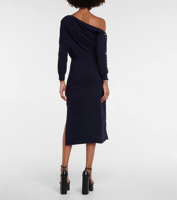 Robe midi Jeevika en laine mélangée | Altuzarra