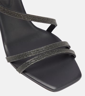 Verzierte Sandalen aus Leder | Brunello Cucinelli