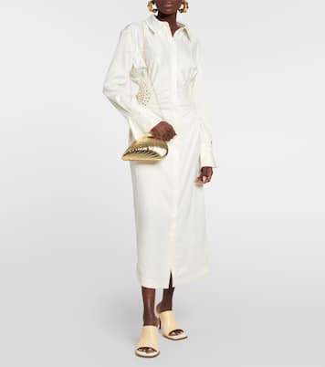 Bridget metal shell clutch | Simkhai