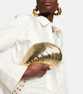 Bridget metal shell clutch | Simkhai