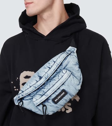 Explorer denim belt bag | Balenciaga