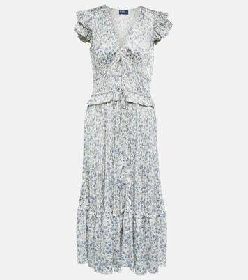 Robe midi en satin à fleurs | Polo Ralph Lauren