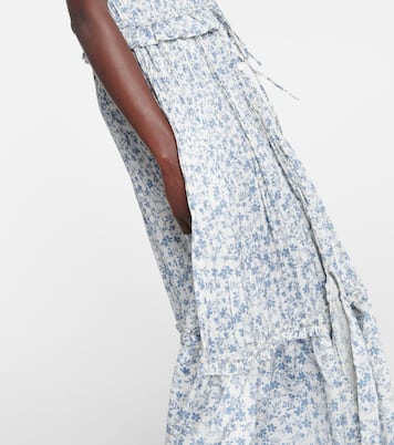 Robe midi en satin à fleurs | Polo Ralph Lauren