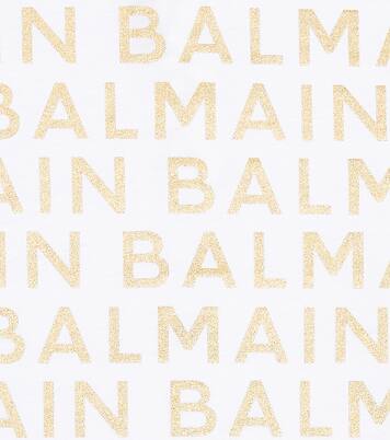 Baby logo cotton jersey T-shirt | Balmain Kids