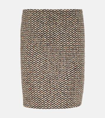 Bleistiftrock aus Bouclé | Miu Miu