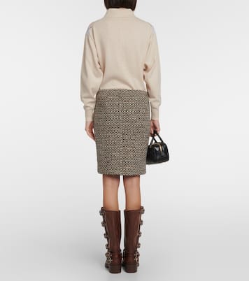 Bleistiftrock aus Bouclé | Miu Miu