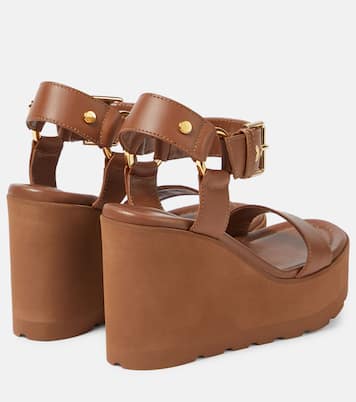 Sandales compensées en cuir | Gianvito Rossi