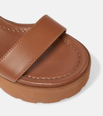 Sandales compensées en cuir | Gianvito Rossi