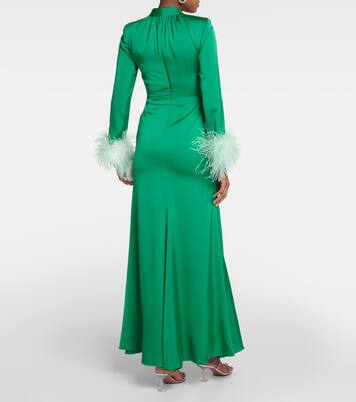 Robe longue en satin | Self-Portrait