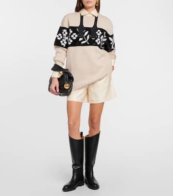 Jersey de lana y cachemir en jacquard | Max Mara