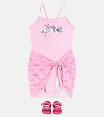 Tecno faux pearl-embellished sandals | Monnalisa