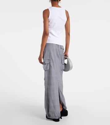 Emoji embellished cotton tank top | Coperni